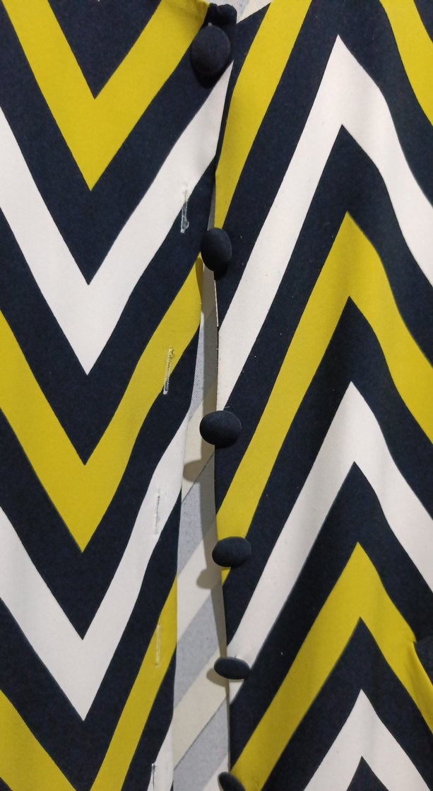 yağ yesili Siyah Çizgili Uzun kap - Görsel 3