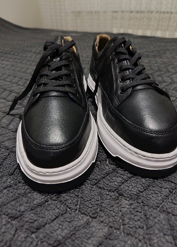 Siyah Bağcıklı Erkek Casual Ayakkabı - Görsel 2