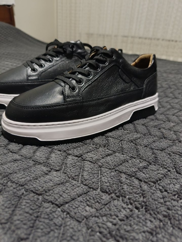 Siyah Bağcıklı Erkek Casual Ayakkabı - Görsel 4