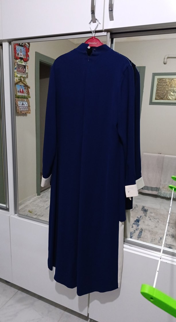 Zincir Detaylı Lacivert Uzun Kadın Tunik - Görsel 3