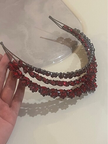  Beden bordo Renk Kına gecesi tacı