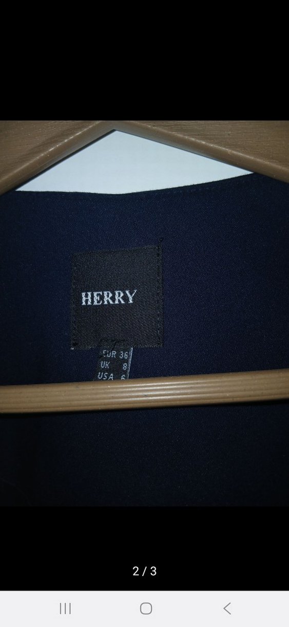 Klasik Lacivert Mini Kadın Blazer Ceket - Görsel 2