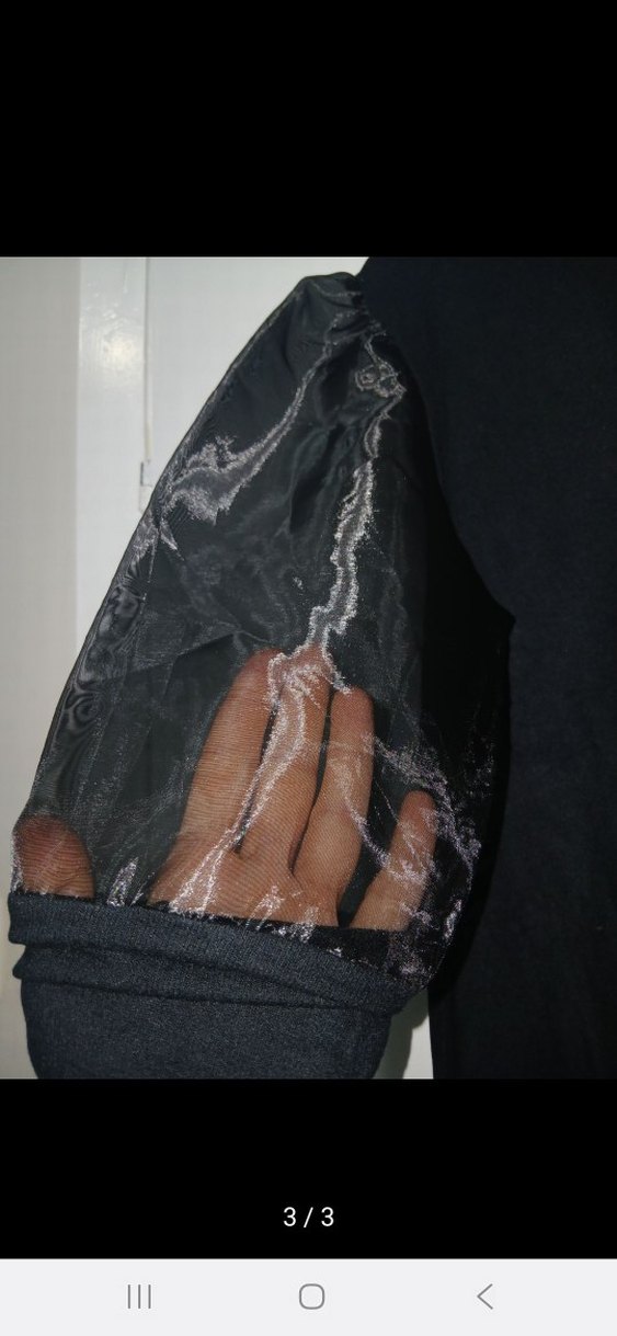 Siyah Uzun Kollu Goth Bluz - Görsel 3