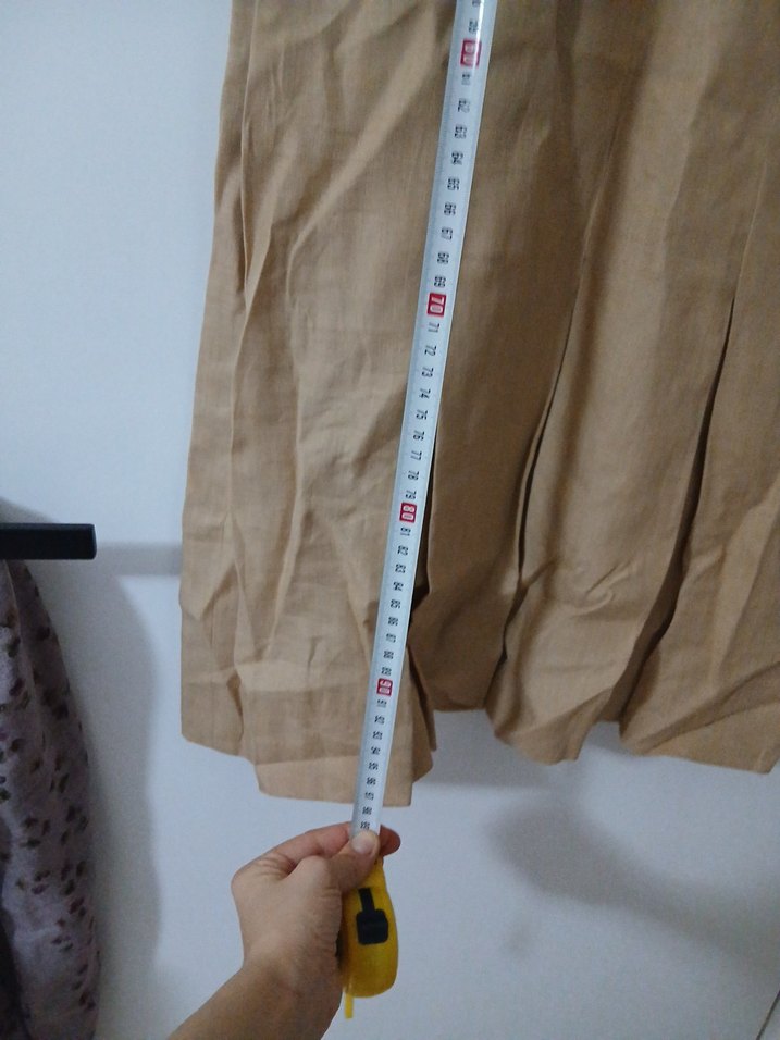 Bej Pliseli Uzun - Görsel 4