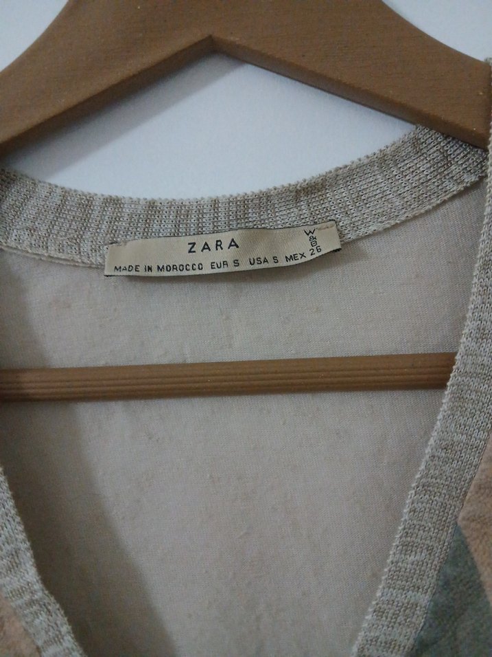 Bohem V Yaka Uzun Kollu Midi Tunik - Görsel 3