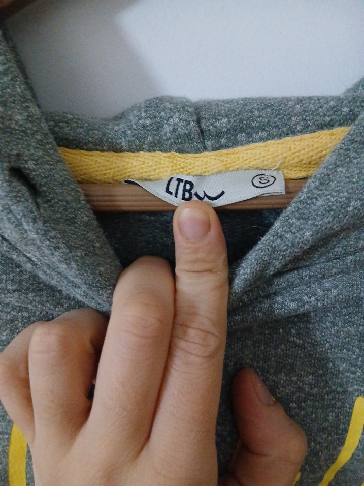 Gri Kapüşonlu Kadın Sweatshirt - Görsel 3