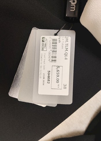 Siyah Kadın Uzun Tulum, Düğmeli, Normal Boy - Görsel 5