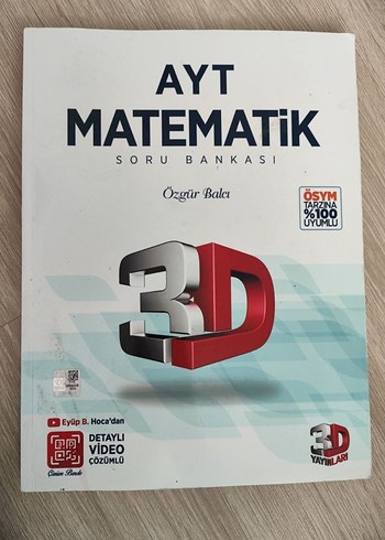 AYT Matematik Soru Bankası 3D Video Çözümlü