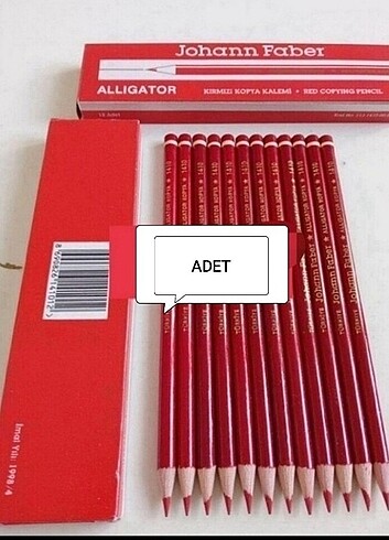 Faber Castell Johnfaber kırmızı kalem adet 