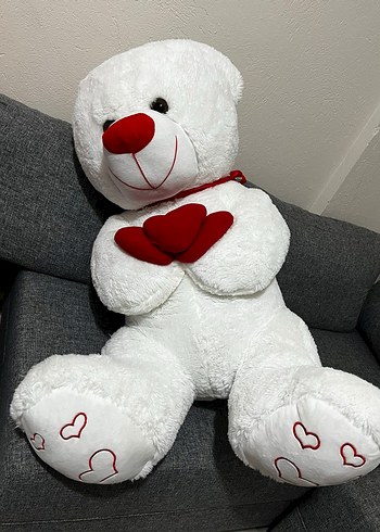  Beden Beyaz Peluş Ayı Oyuncak
