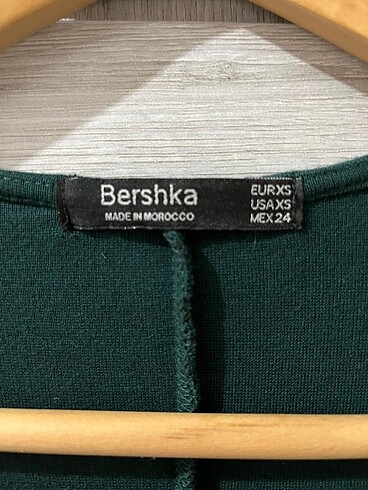 xs Beden yeşil Renk Bershka Elbise