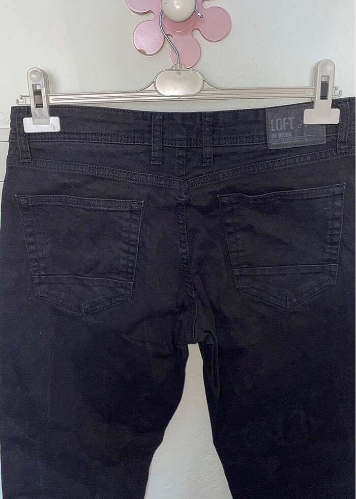 Loft siyah pantolon - Görsel 2