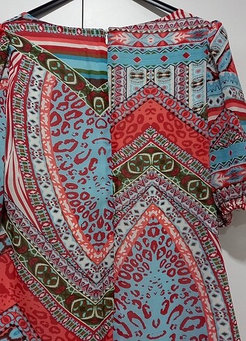 Renkli elbise - Görsel 3