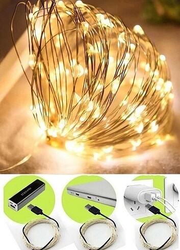 Beden 2 adet 10 ar mt USB uçlu led ışık