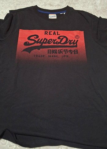 Kırmızı Baskılı SuperDry Erkek Tişört