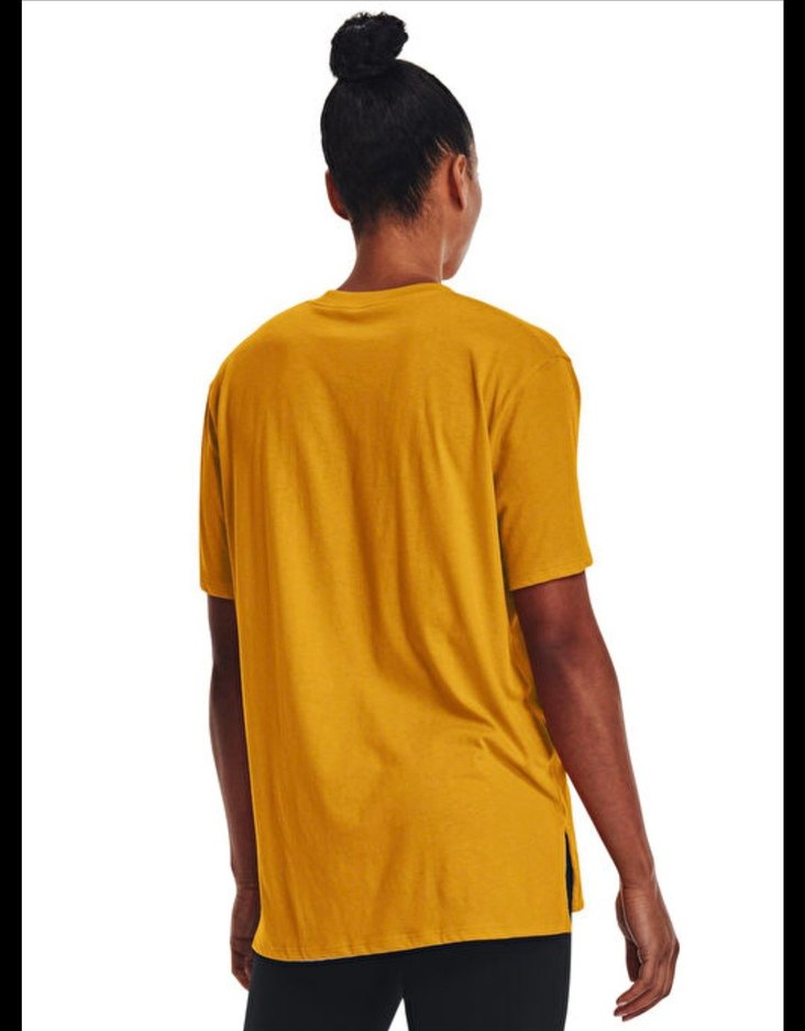 Sarı Spor Tişört Kadın Oversize - Görsel 3