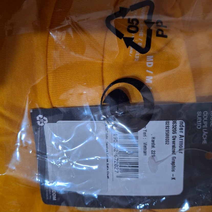 Sarı Spor Tişört Kadın Oversize - Görsel 5