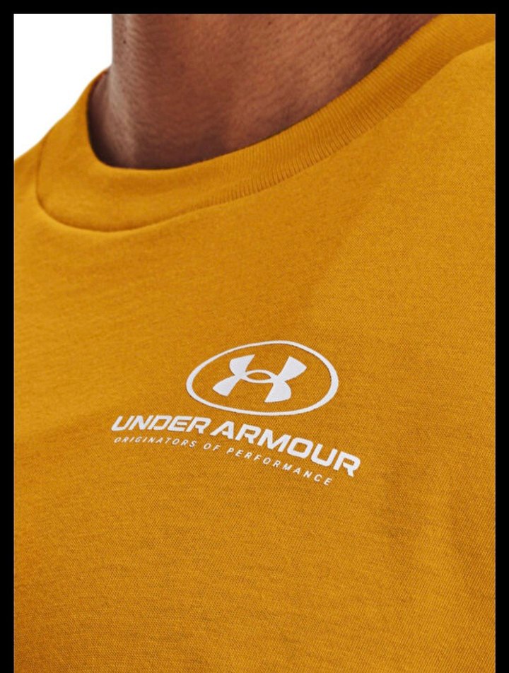 Sarı Kadın Spor Tişörtü, Kısa Kollu, Salaş Kesim - Görsel 4