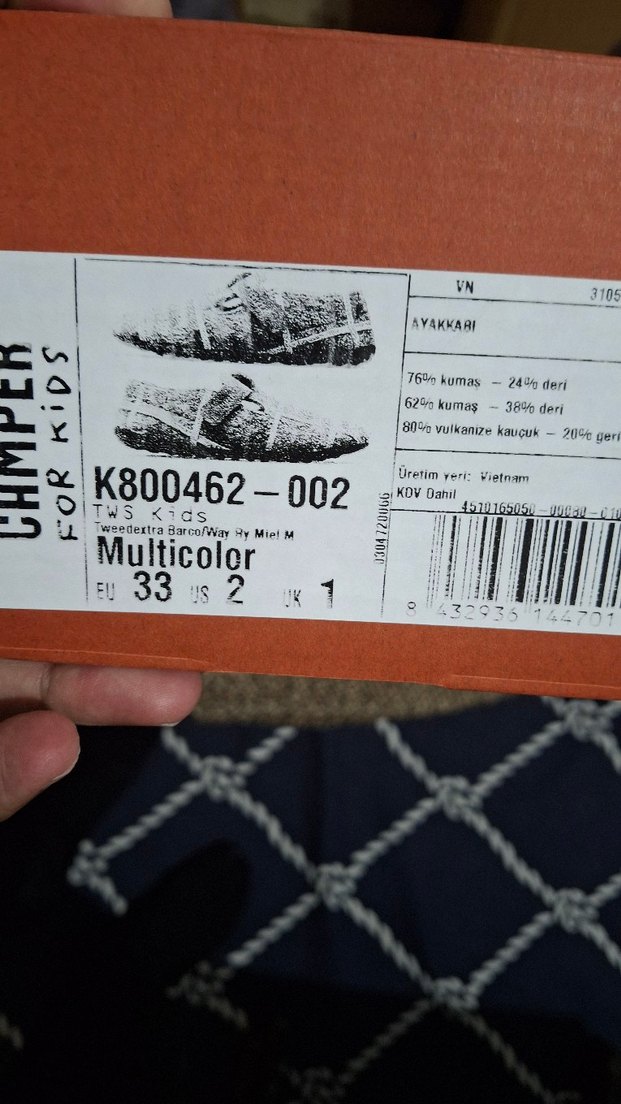 Kırmızı Erkek Çocuk Sıcak Terlik Velcro Bantlı - Görsel 3