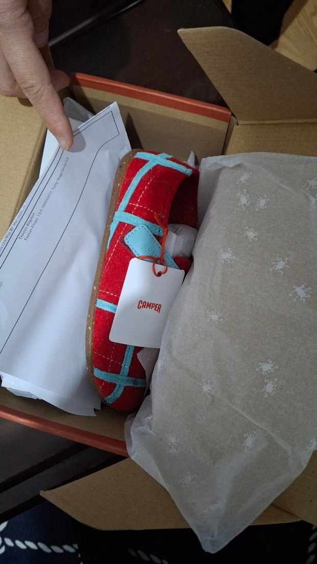 Kırmızı Erkek Çocuk Sıcak Terlik Velcro Bantlı - Görsel 2