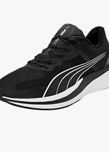 Puma Siyah Beyaz Kosu Ayakkabisi
