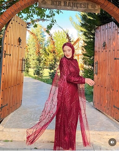 Abiye Harika simli payetli