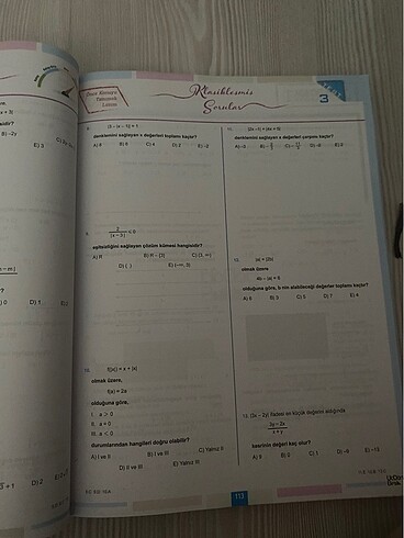  Beden Renk 345 Tyt matematik soru bankasi