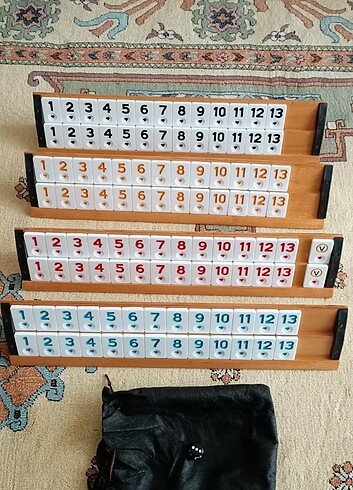 Ahşap okey takımı 