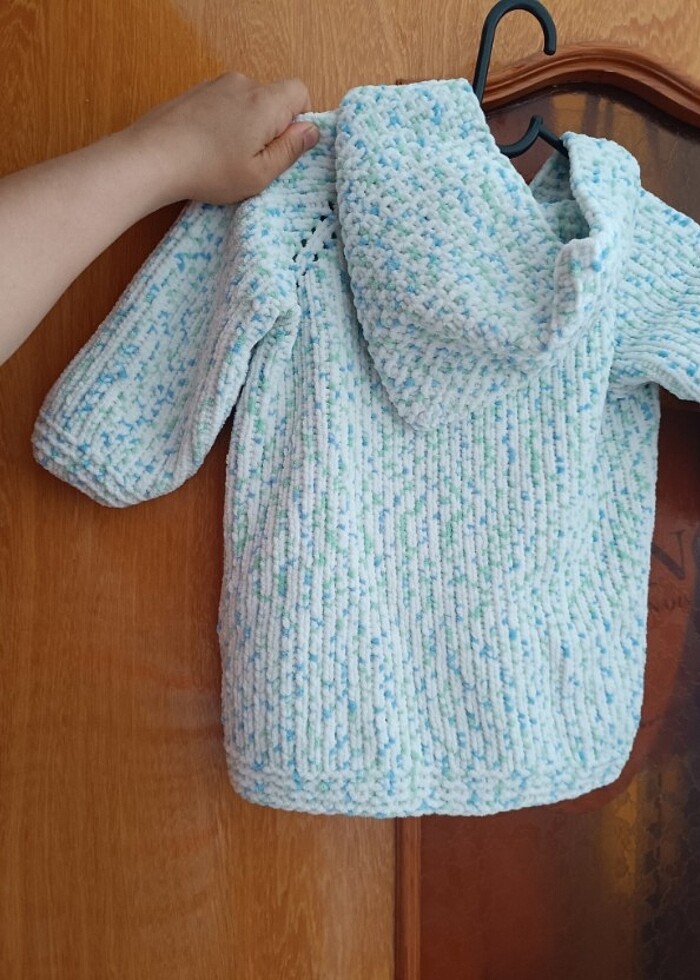 El örgüsü Bebek hırkası - Görsel 2