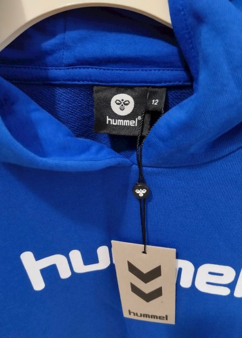 Hummel Mavi Hummel Kapüşonlu Sweatshirt