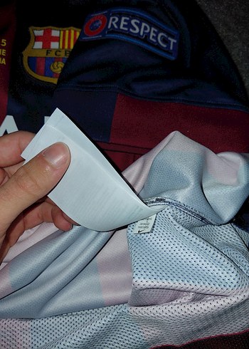 Barcelona 2014-15 iç saha final forması - Görsel 5