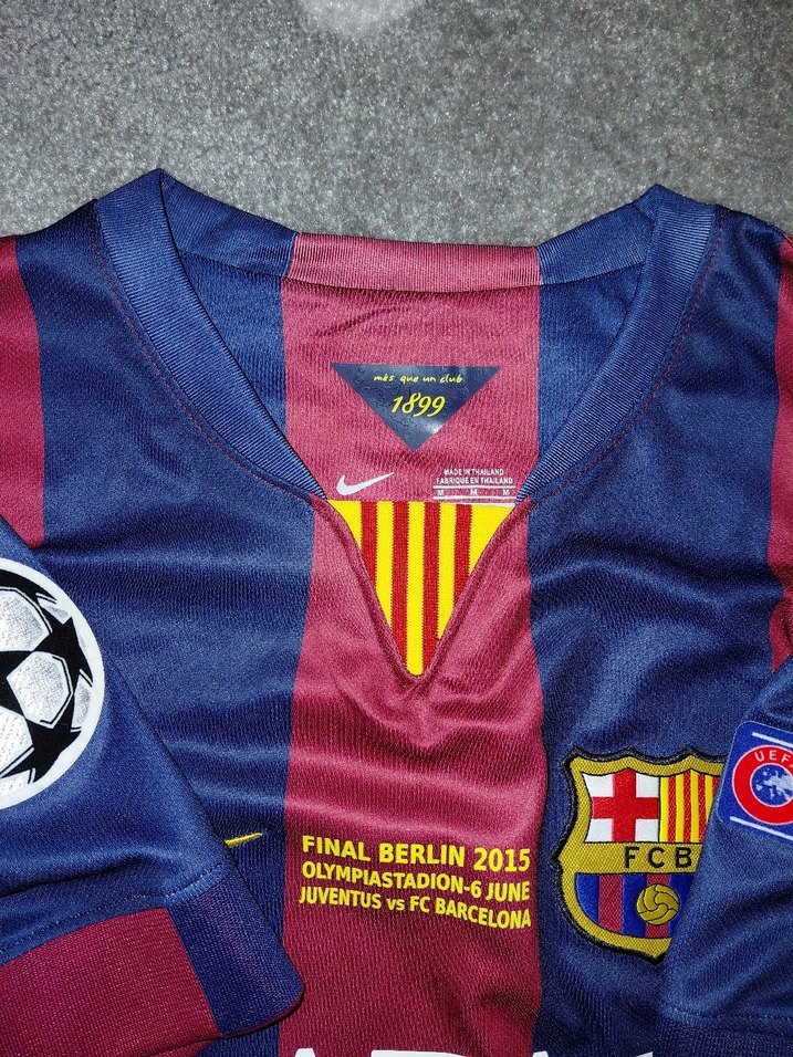 Barcelona 2014-15 iç saha final forması - Görsel 4