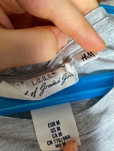 m Beden gri Renk H&M Tişört