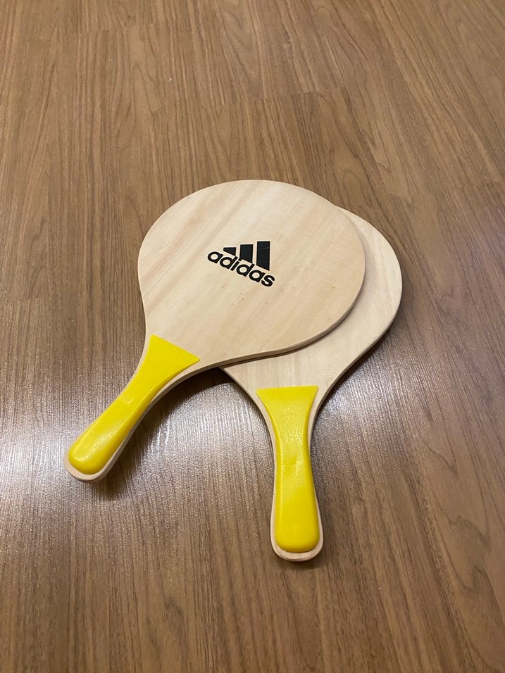 Sarı Saplı Adidas Ahşap Raketi - Görsel 3