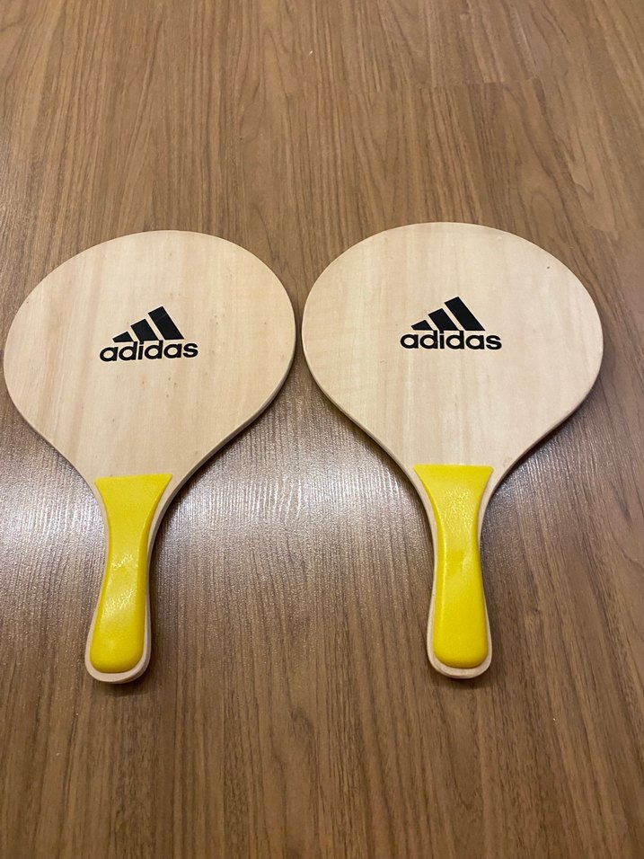 Sarı Saplı Adidas Ahşap Raketi - Görsel 4