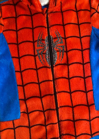 Çocuk Spiderman Kapüşonlu Tulum - Görsel 2