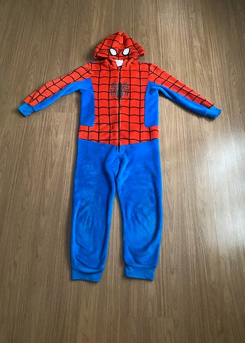 Çocuk Spiderman Kapüşonlu Tulum - Görsel 4