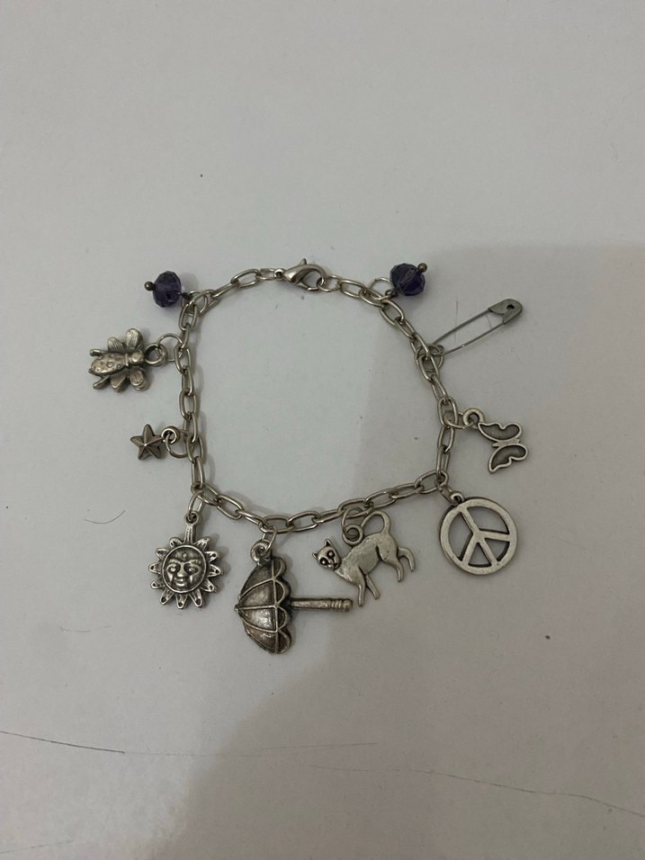 Mor Zincirli Bohem Kadın Bileklik - Görsel 3