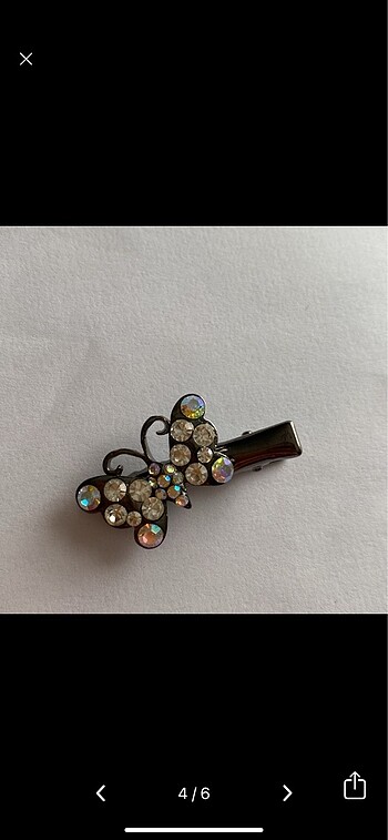Swarovski kelebek toka pens