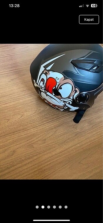 çocuk motor kaskı yeni gibi - Görsel 2