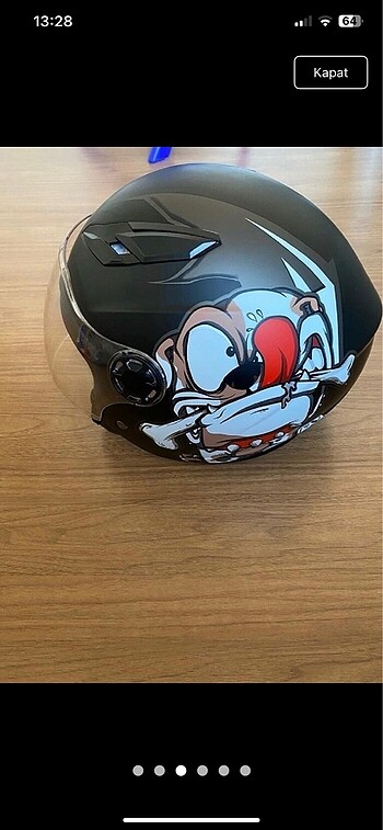 çocuk motor kaskı yeni gibi - Görsel 3