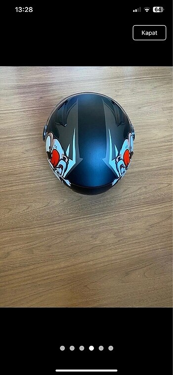 çocuk motor kaskı yeni gibi - Görsel 4