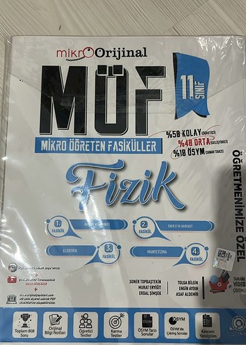MÜF Fizik 11. Sınıf Mikro Öğreten Fasiküller