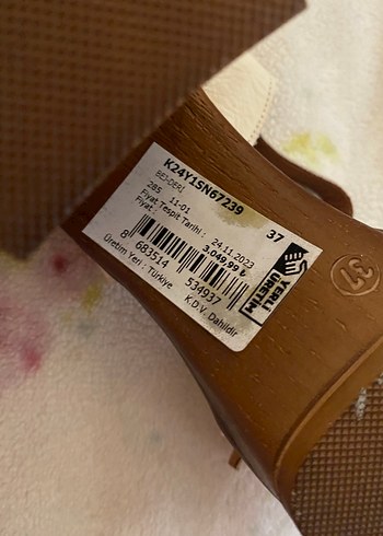 Bej Platform Topuklu Kadın Ayakkabısı - Görsel 3