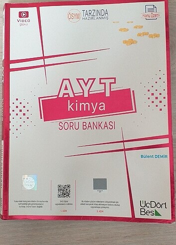 345 Yayınları AYT Kimya Soru Bankası 