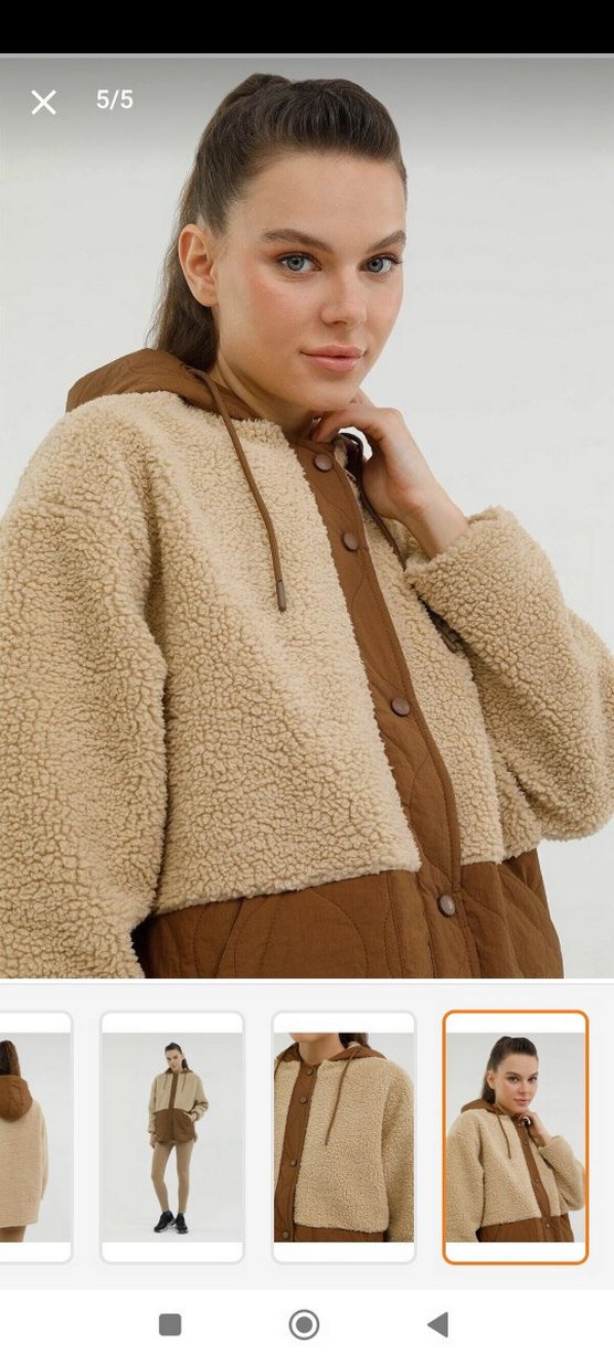 Lumberjack teddy mont - Görsel 5