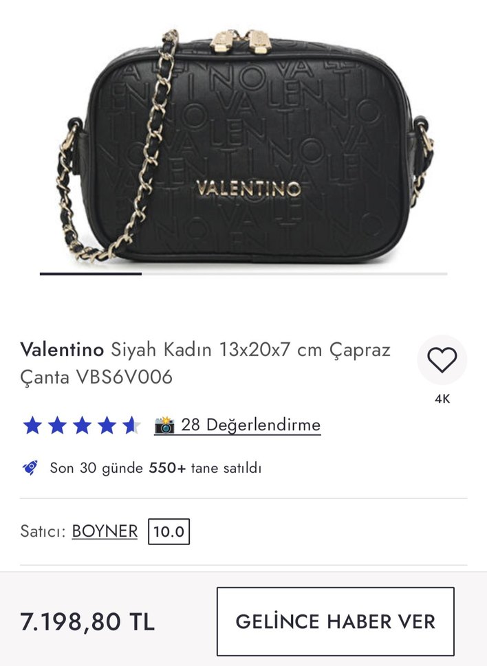 Valentino kadın çanta - Görsel 5