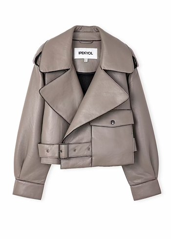 İpekyol vizon deri ceket - Görsel 5