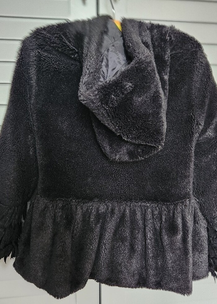 7 8 yaş Panço kız çocuk mont - Görsel 3