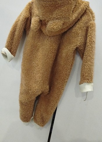 Kahverengi Kürklü Bebek Tulumu - Görsel 2